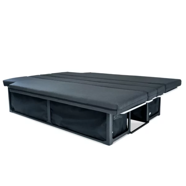 Sitka Camperbox van Visu uitgeklapt met matras productfoto