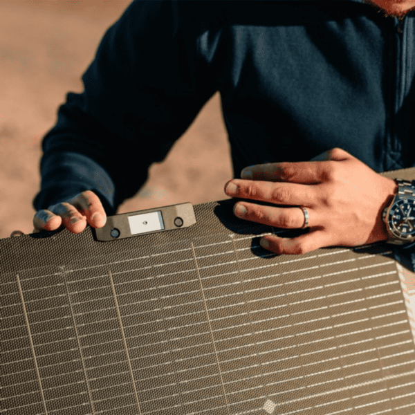 EcoFlow zonnepaneel buiten in zonlicht