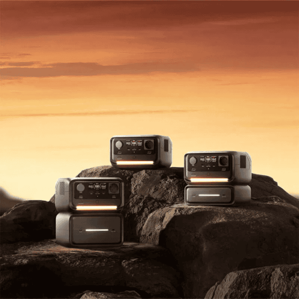 EcoFlow EB300 Extra Battery aangesloten op RIVER 3 Plus Power Station