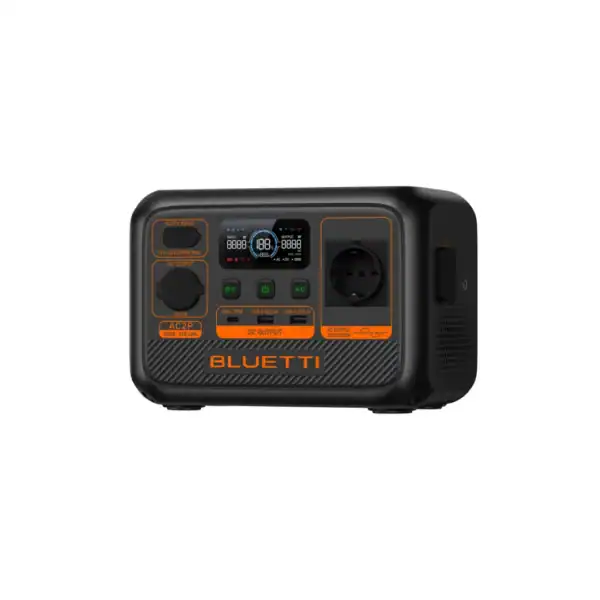 bluetti ac2p in tent of bij camper