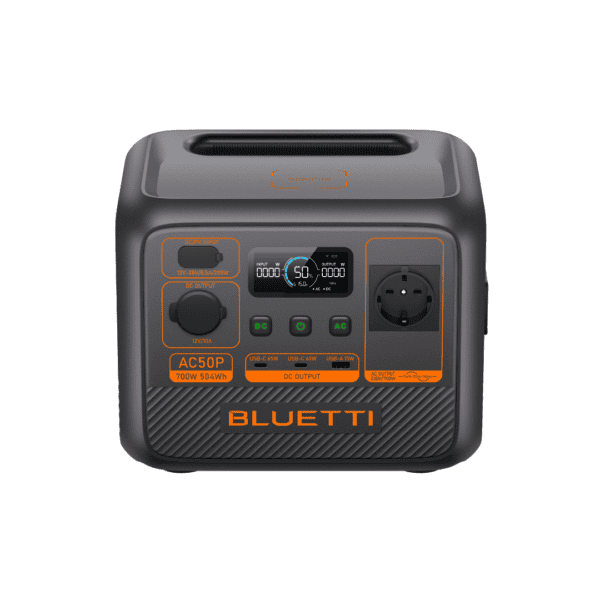 Bluetti AC50P aansluitingen en poorten