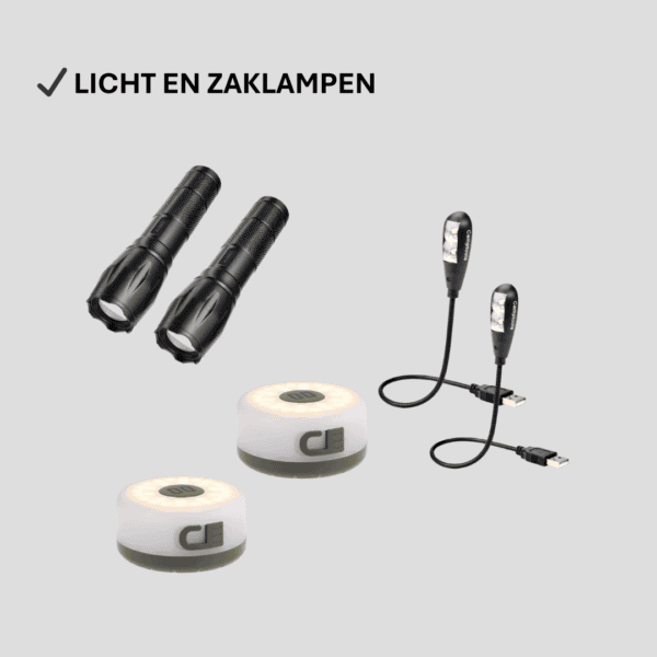Noodpakket 2.0 – Duo Compact | Noodstroom, koken & licht – 72 uur zelfvoorzienend - Afbeelding 4