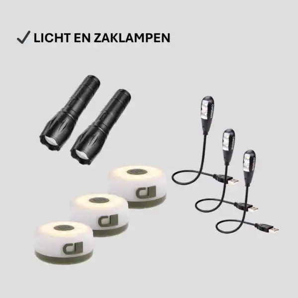 Noodpakket 2.0 – Gezin Plus | Zelfvoorzienend stroom- en kookpakket voor 72 uur - Afbeelding 4