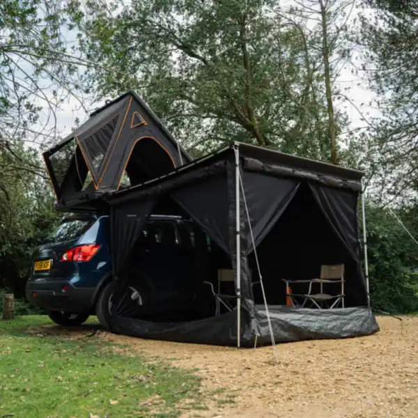 tentbox side awning room gesloten