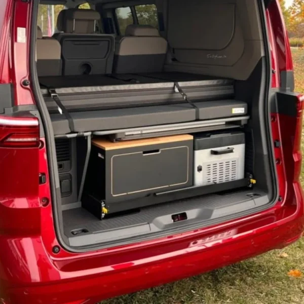 California Auto Aluminium Uitschuiflade VW T7 California Beach Tour – 1000mm 150kg - Afbeelding 11