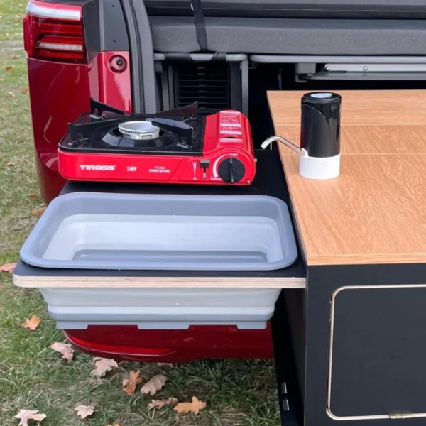 California Auto Aluminium Uitschuiflade VW T7 California Beach Tour – 1000mm 150kg - Afbeelding 13