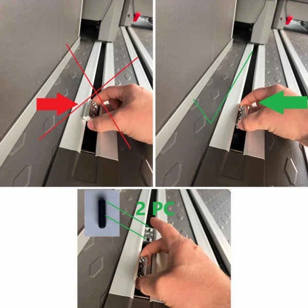 California Auto Uitschuiflade VW T7 California – Aluminium 800mm 150kg - Afbeelding 12