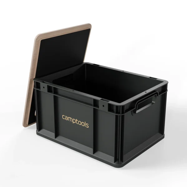 CampTools Eurobox Antraciet met Deksel Set productfoto 7