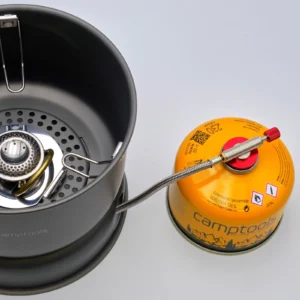 CampTools stormkoker gas- en spiritusbrander completeset