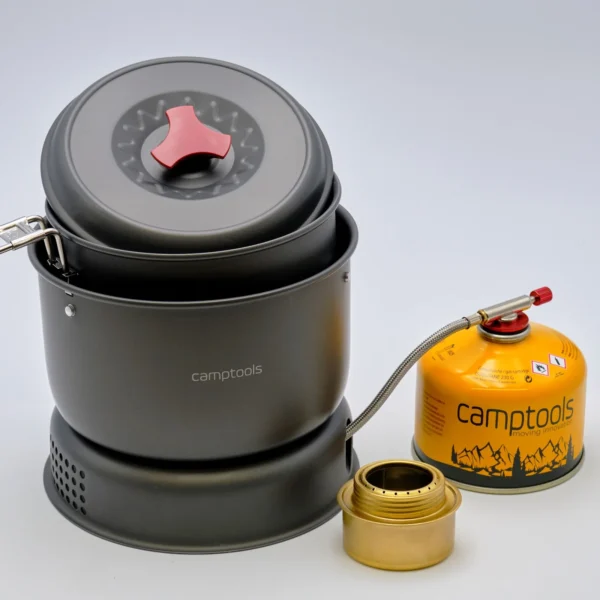 CampTools stormkoker gas- en spiritusbrander completeset productfoto 4