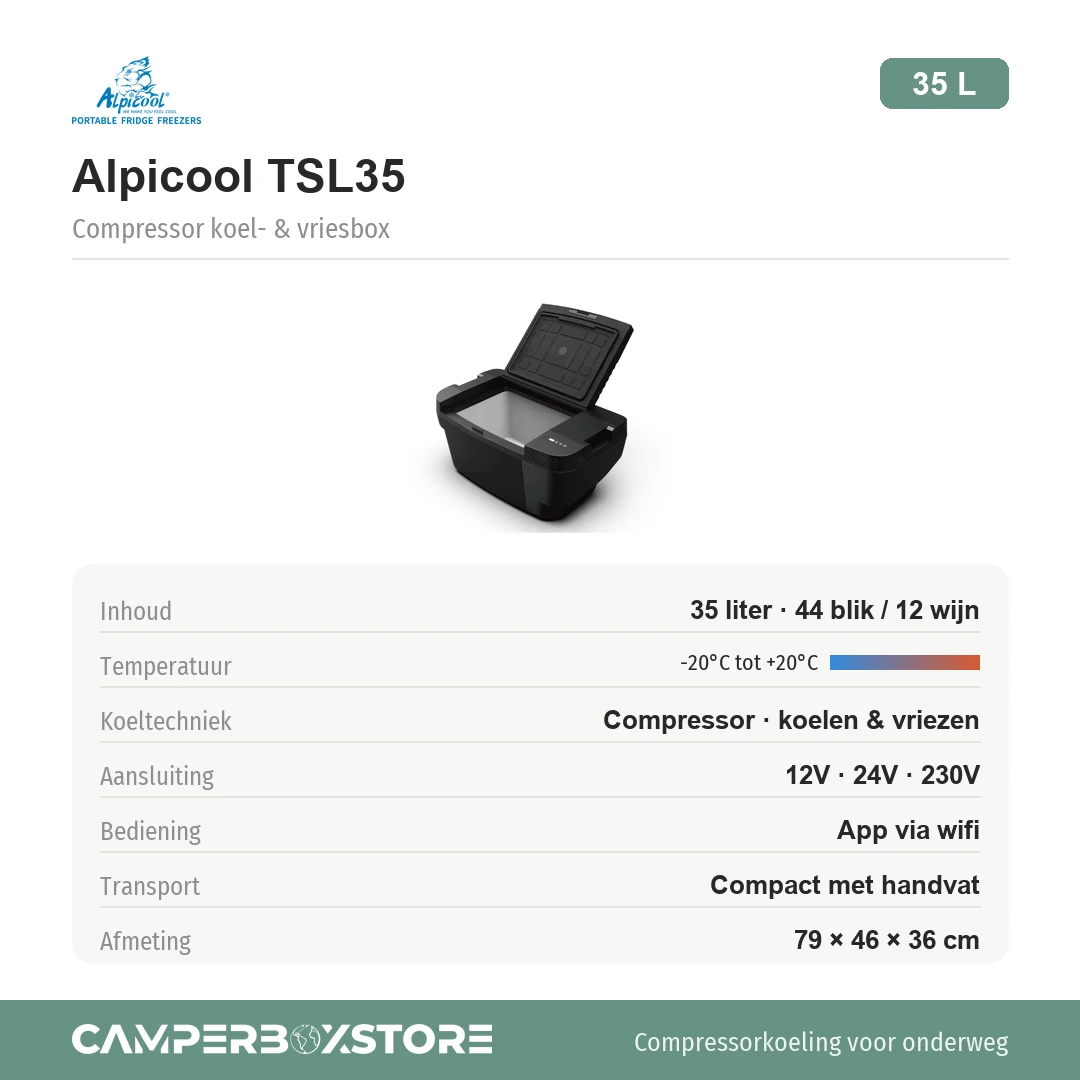 Alpicool TSL35 koelbox For Tesla Model Y - Afbeelding 3