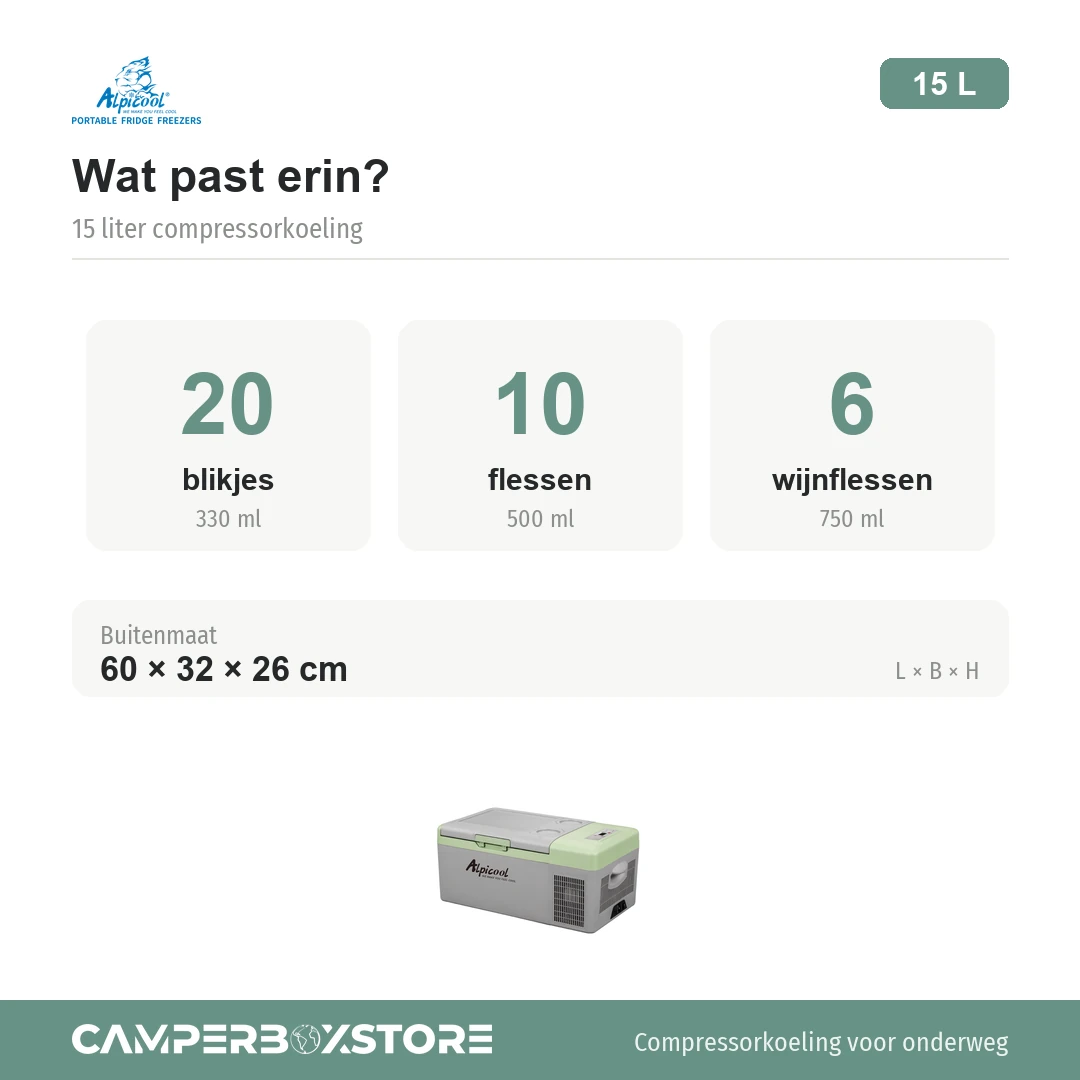 Alpicool Y16T koelbox - Afbeelding 4