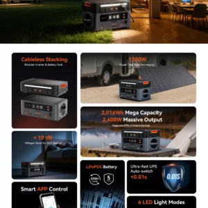 Oscal off-grid pro set — PowerMax 2400 SE + PM400 zonnepaneel