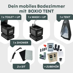 BOXIO SANITARY PLUS compleet badkamerpakket met TENT