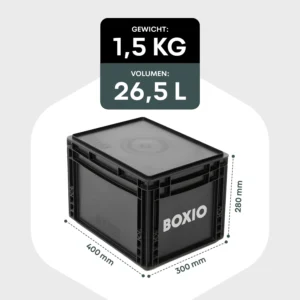 BOXIO SOLO Eurobox met deksel