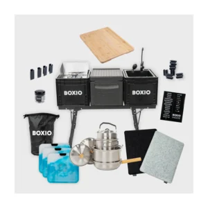 BOXIO KITCHEN PLUS mobiele outdoor-keuken met stahoogte