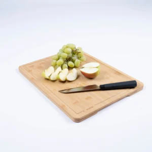 BOXIO CUTTING BOARD bamboe snijplank met saprand
